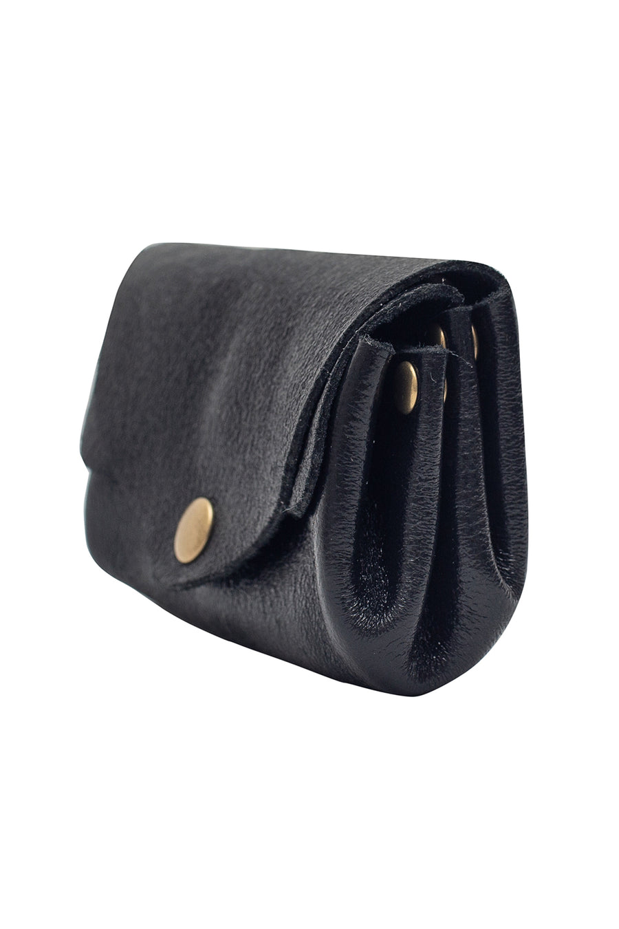 Porte-monnaie sac SUZIE METAL - Noir métal