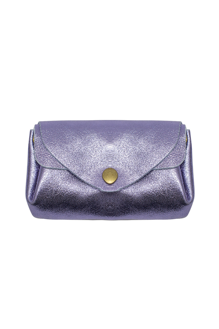 Porte-monnaie sac SUZIE METAL - Violet métal