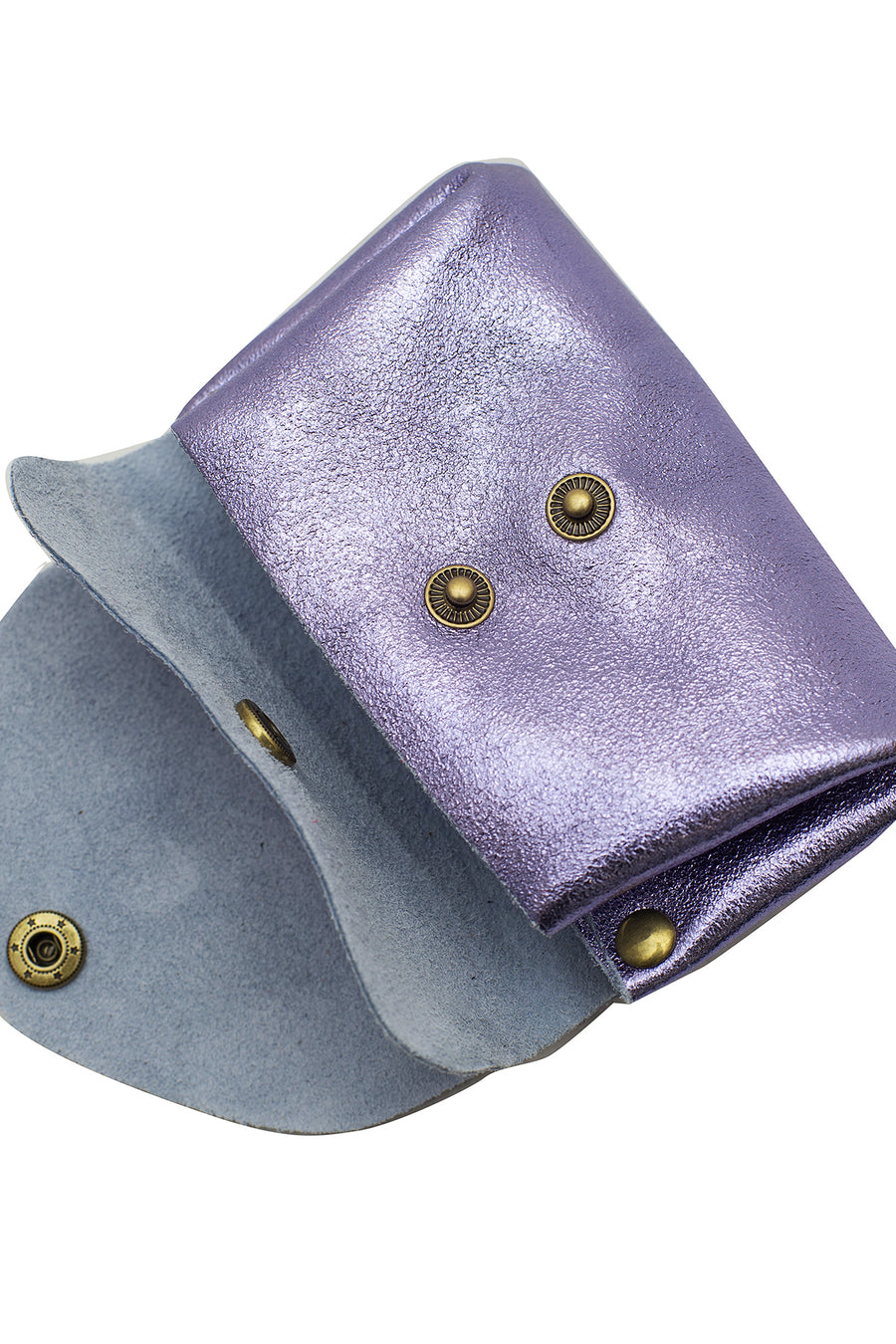 Porte-monnaie sac SUZIE METAL - Violet métal