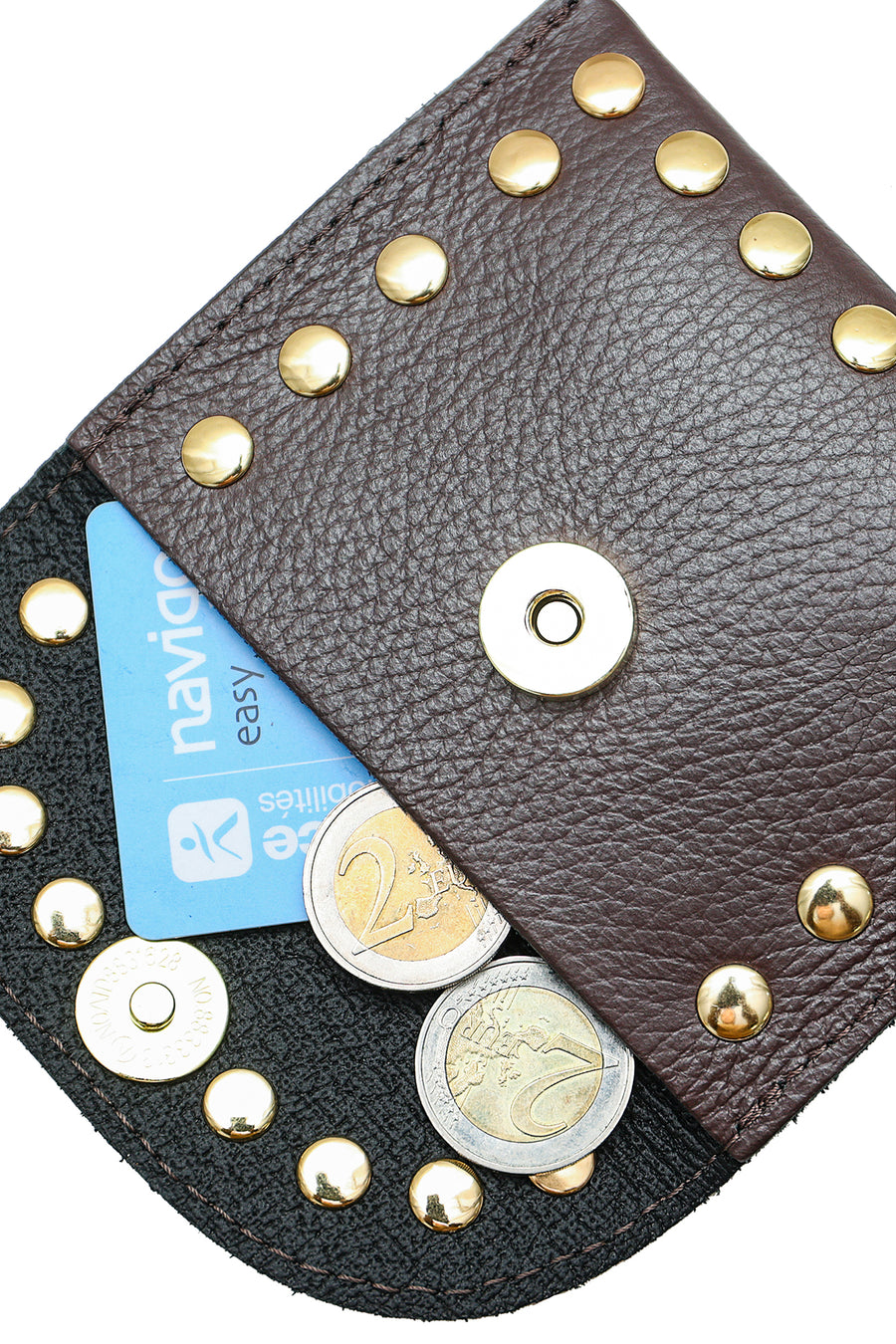 Porte-monnaie sac LEINA - Chocolat