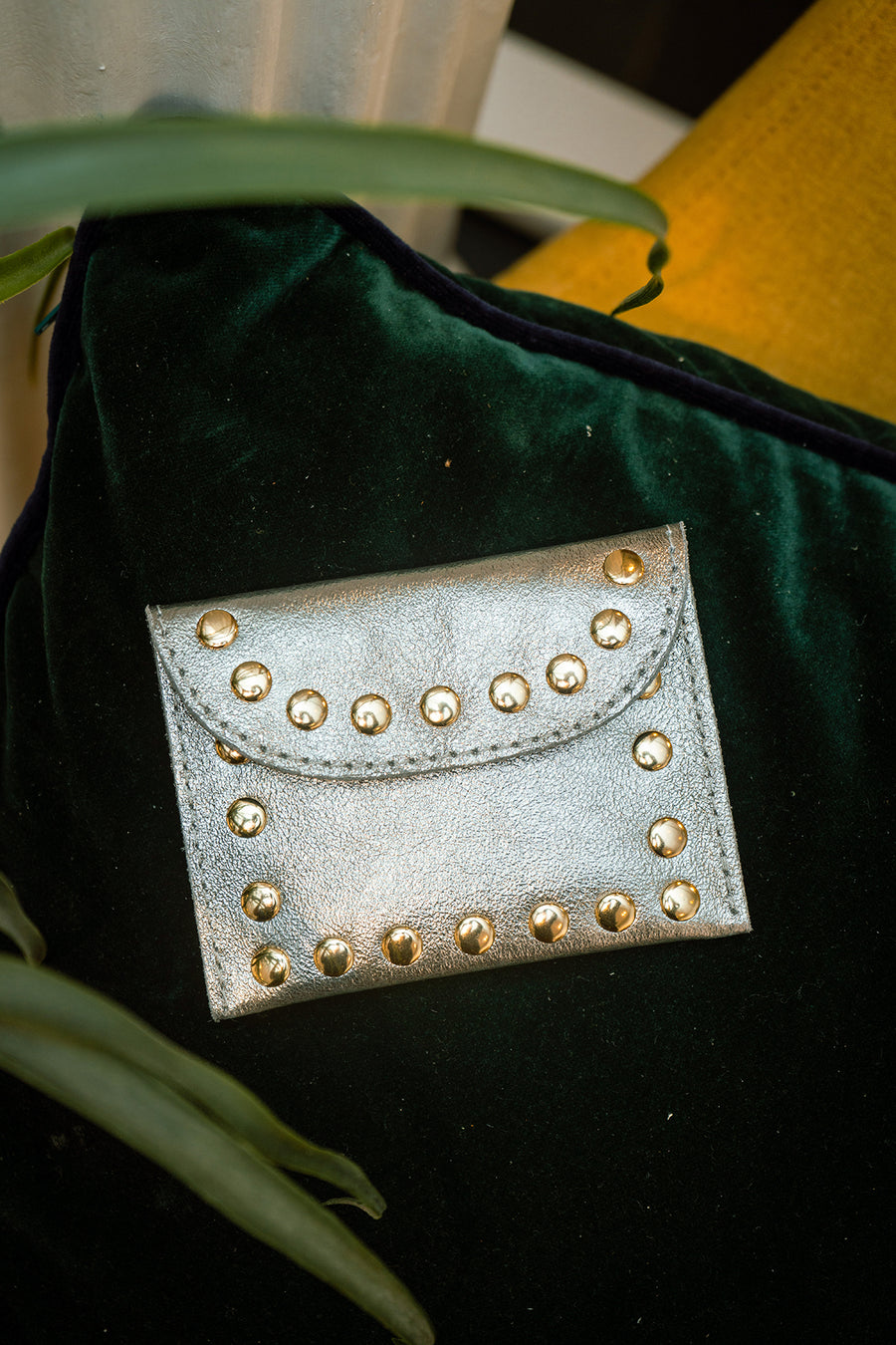 Porte-monnaie sac LEINA METAL - Argent