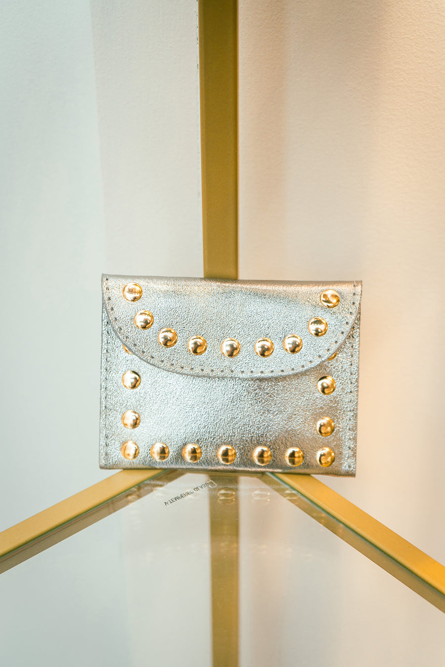 Porte-monnaie sac LEINA METAL - Argent