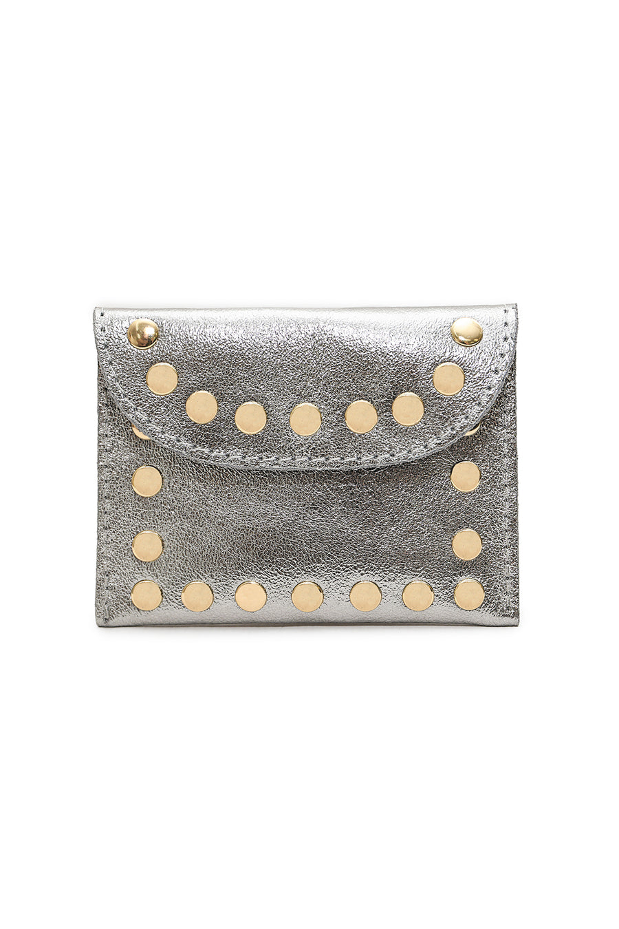 Porte-monnaie sac LEINA METAL - Argent