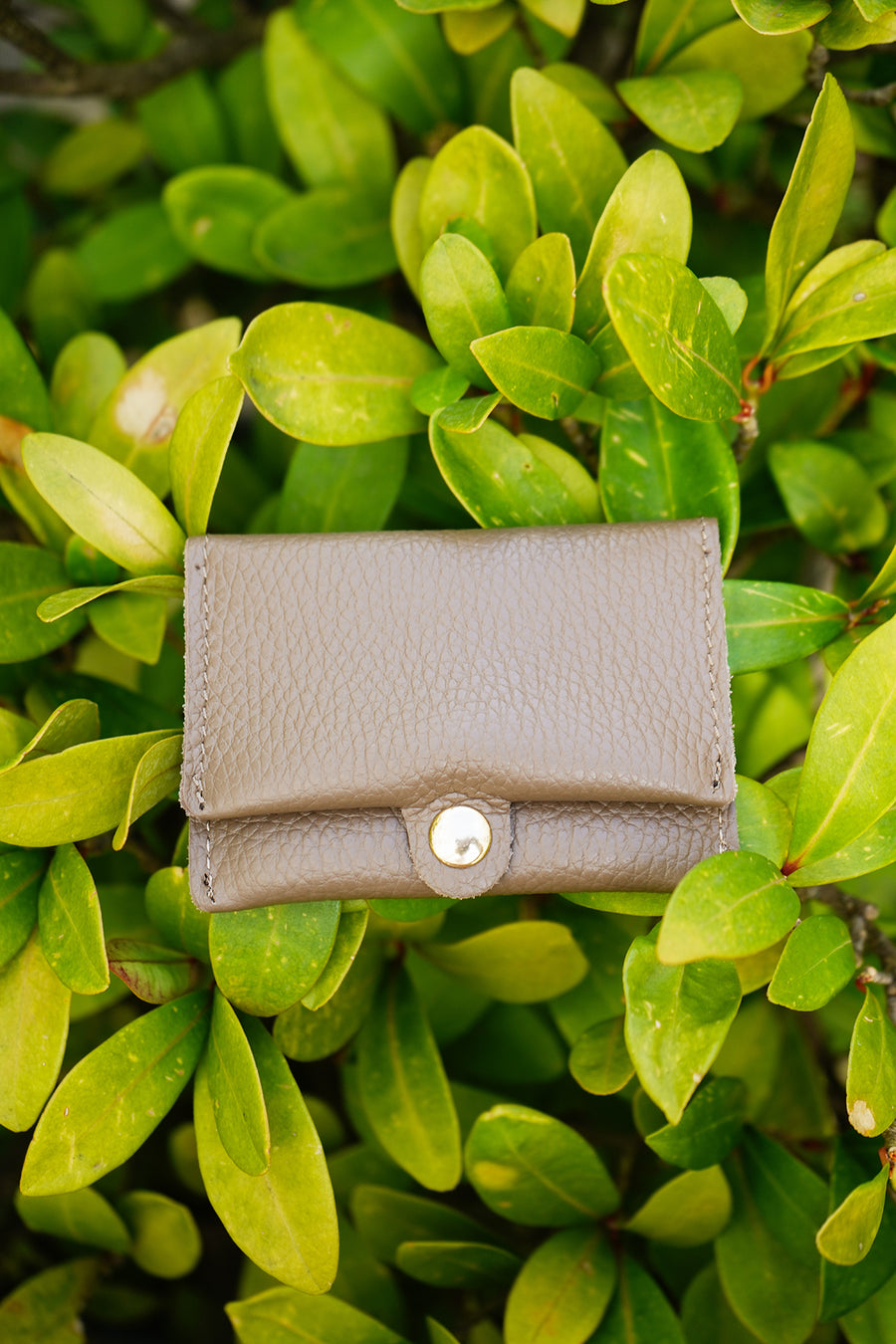 Sac Porte-monnaie ÉRINE GRAINÉ - Taupe foncé