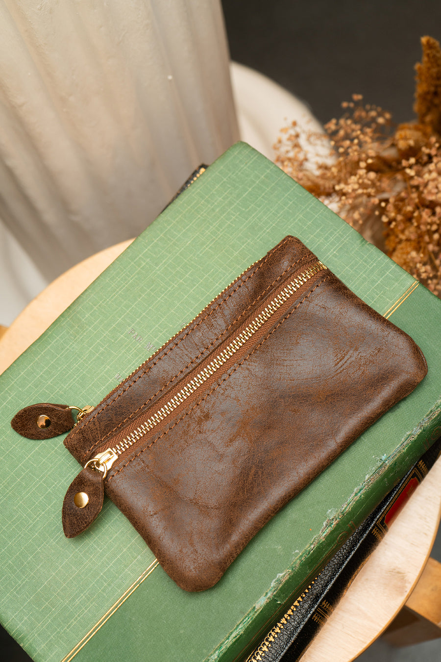 Sac Porte-monnaie Pochette DORIANE - Marron