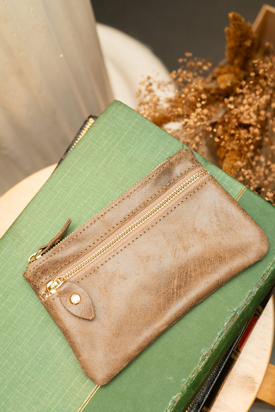 Sac Porte-monnaie Pochette DORIANE - Taupe
