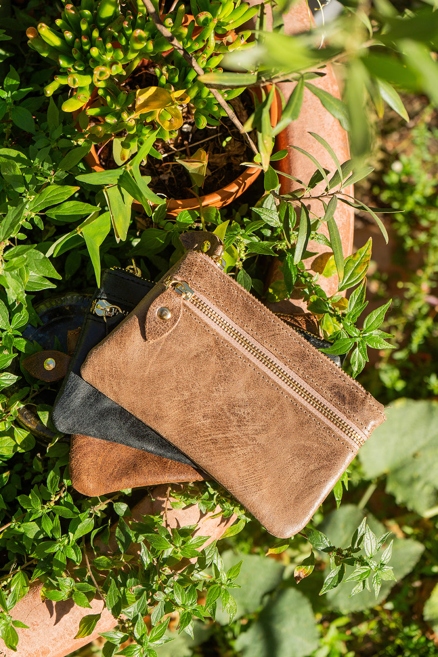 Sac Porte-monnaie Pochette DORIANE - Taupe