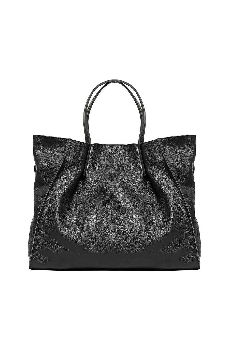 Sac cabas en cuir, Ethel - Noir