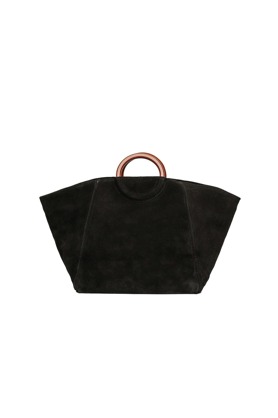 Sac cabas en cuir à anses, Leonore - Noir