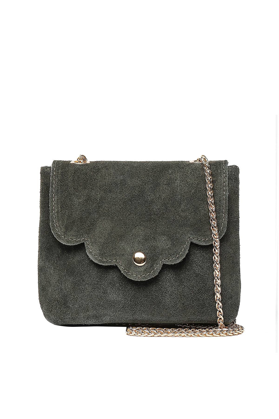 Sac Pochette Mini Pia daim - Kaki