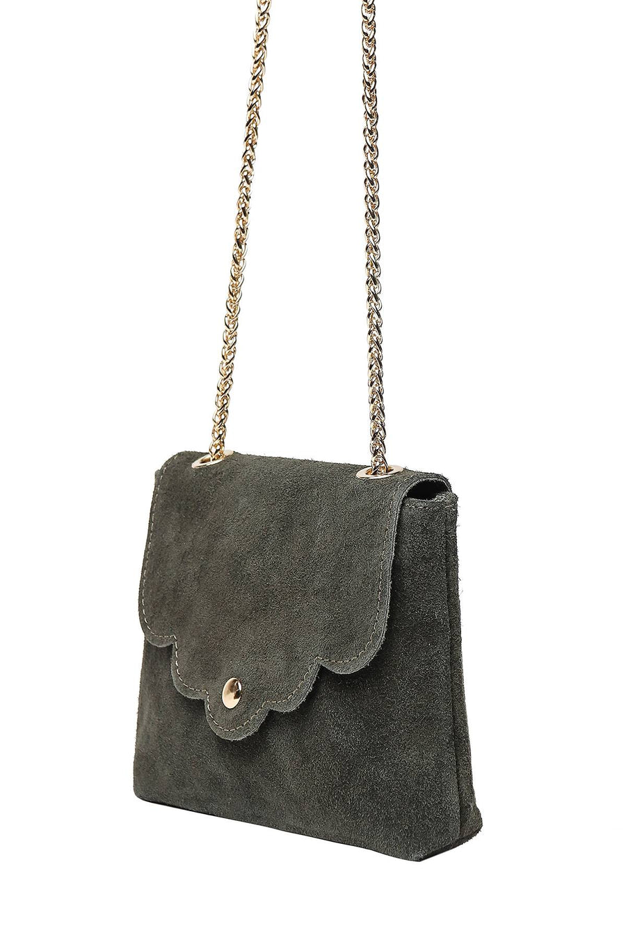 Sac Pochette Mini Pia daim - Kaki