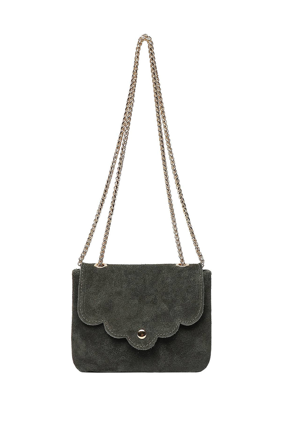 Sac Pochette Mini Pia daim - Kaki