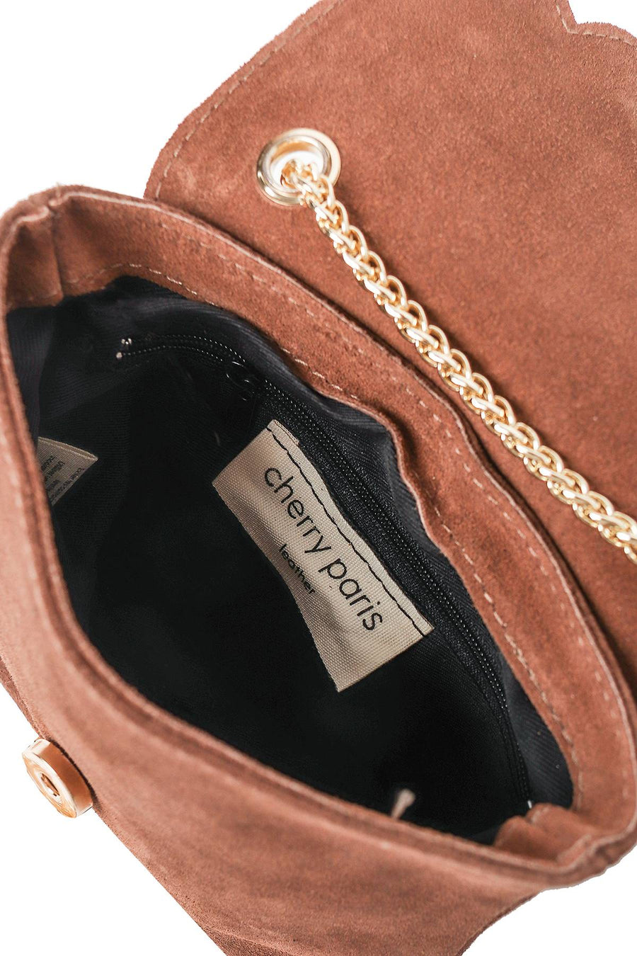Sac Pochette Mini Pia daim - Taupe