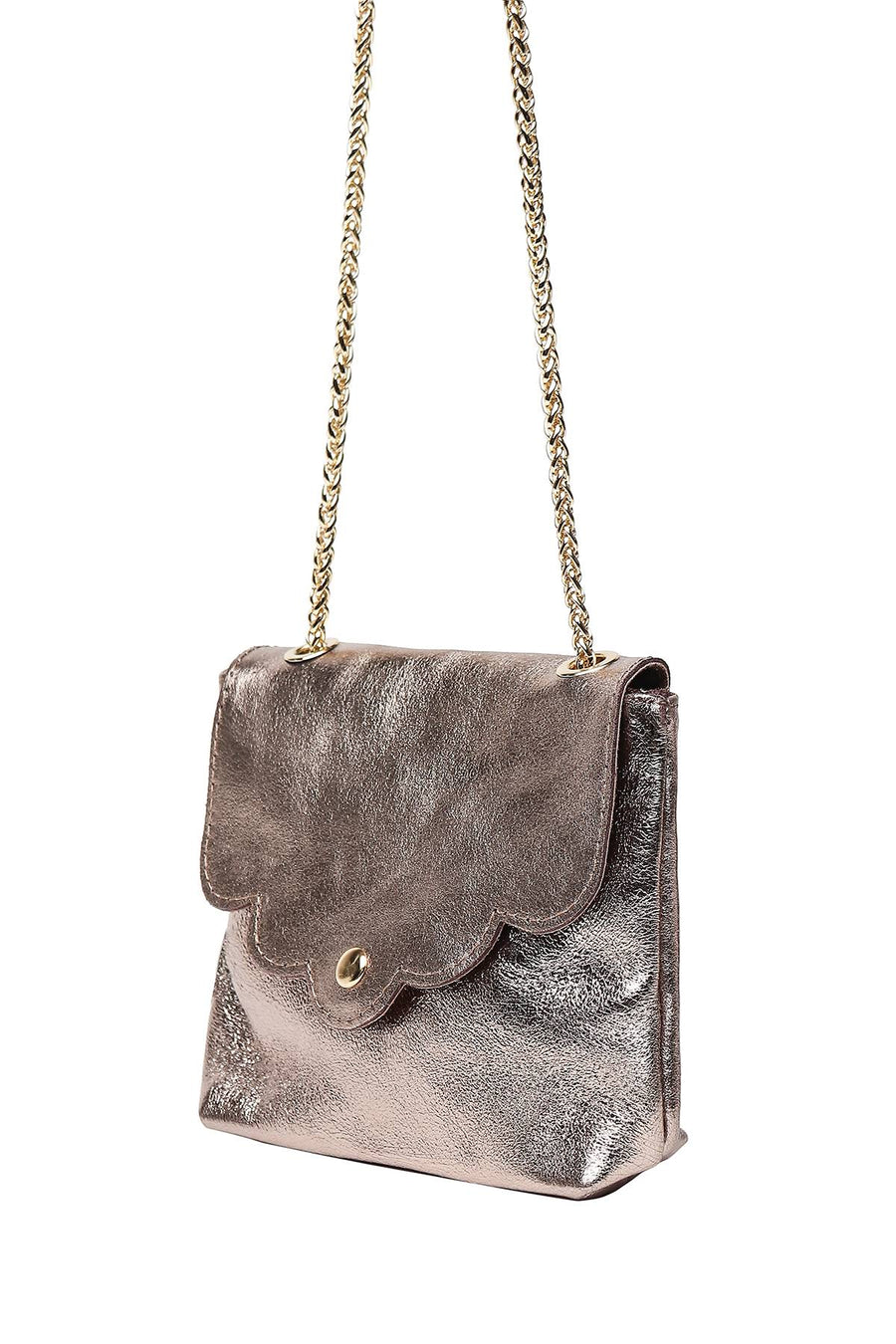 Sac Pochette MINI PIA METAL - Etain
