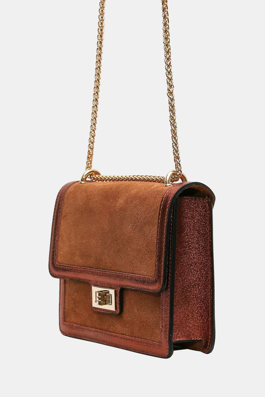 Sac bandoulière cuir Kim - Camel