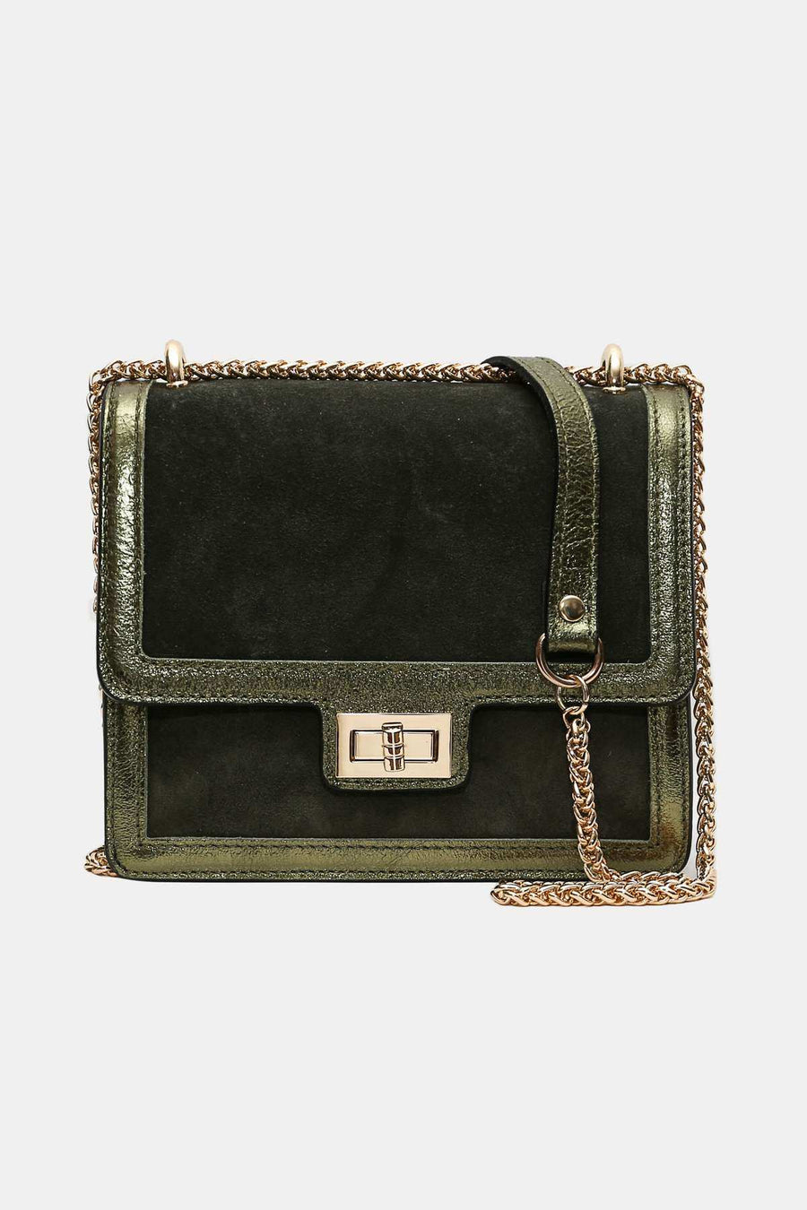 Sac bandoulière cuir Kim - Kaki