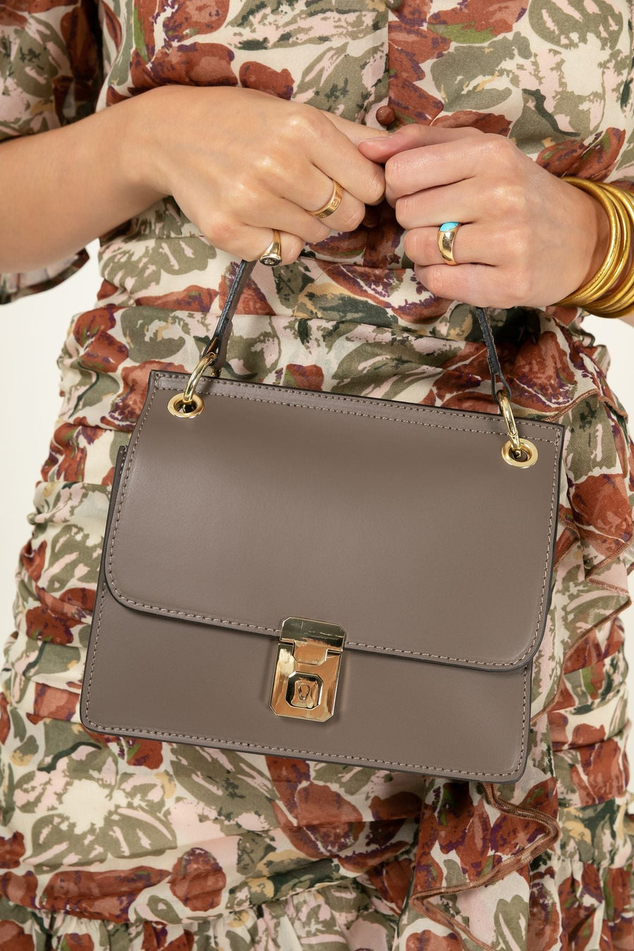 Sac à main RITA - Taupe foncé