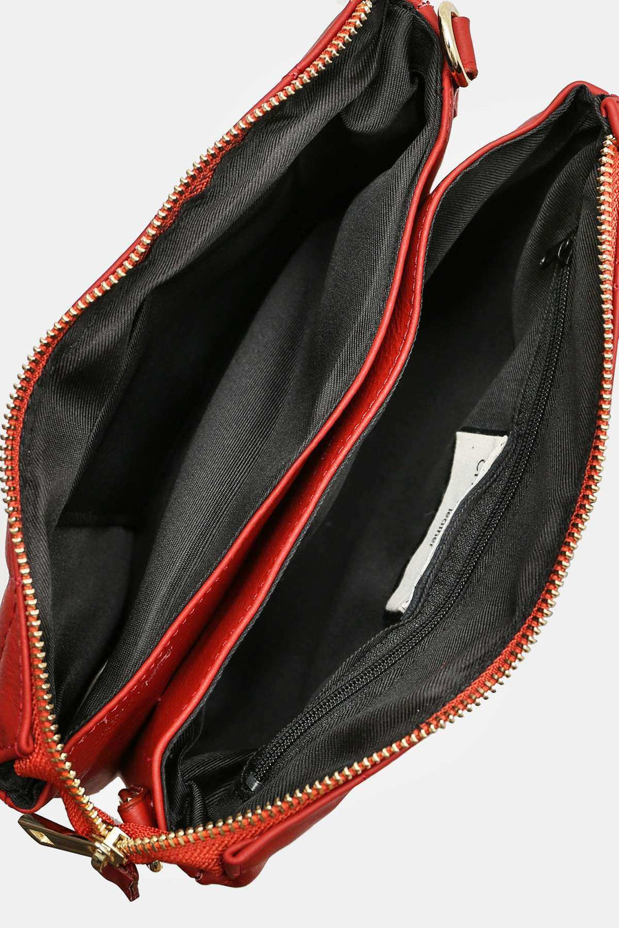 Sac bandoulière cuir Aline - Rouge