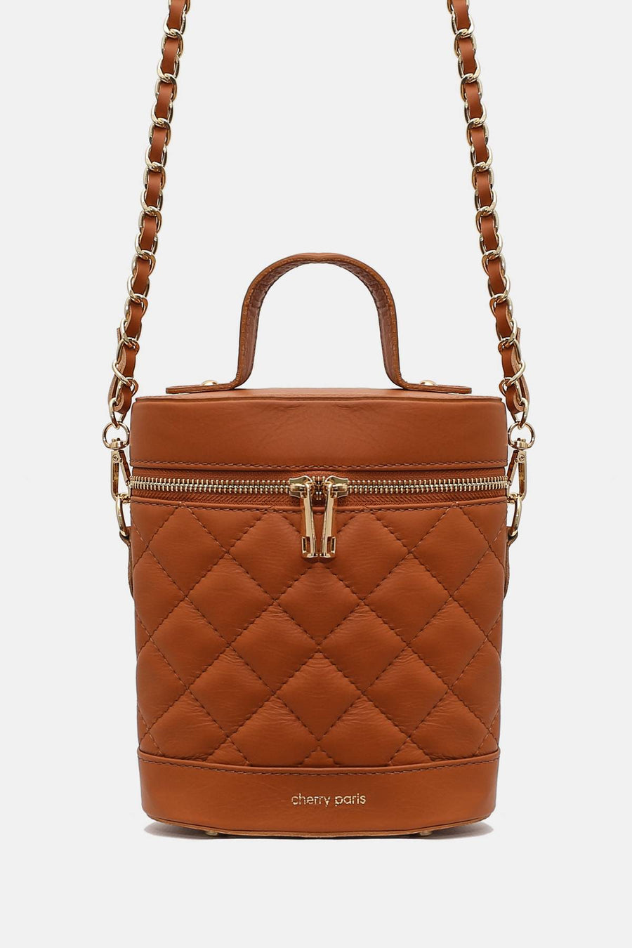 Sac à main cuir Clémence - Camel
