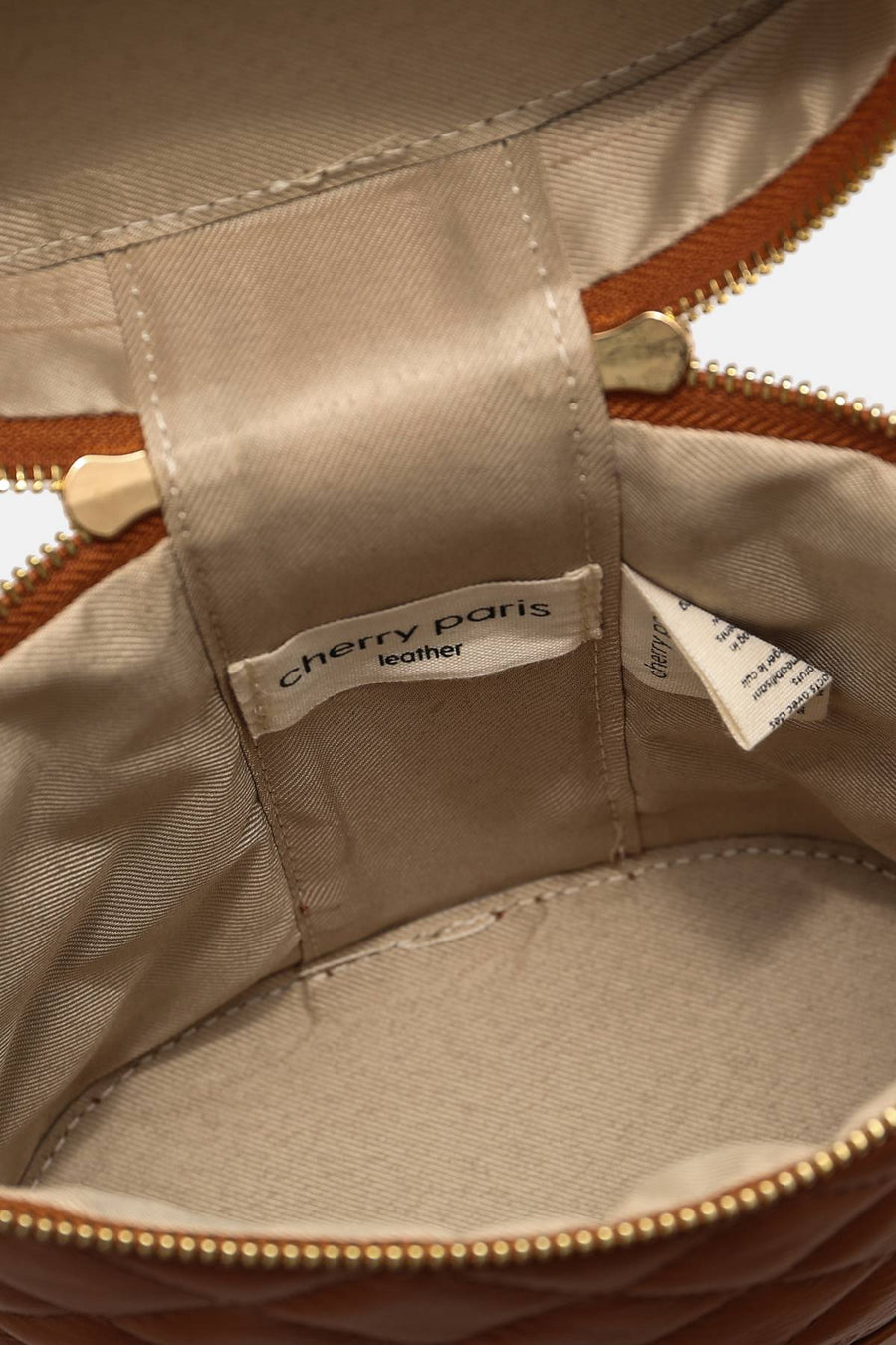 Sac à main cuir Clémence - Camel