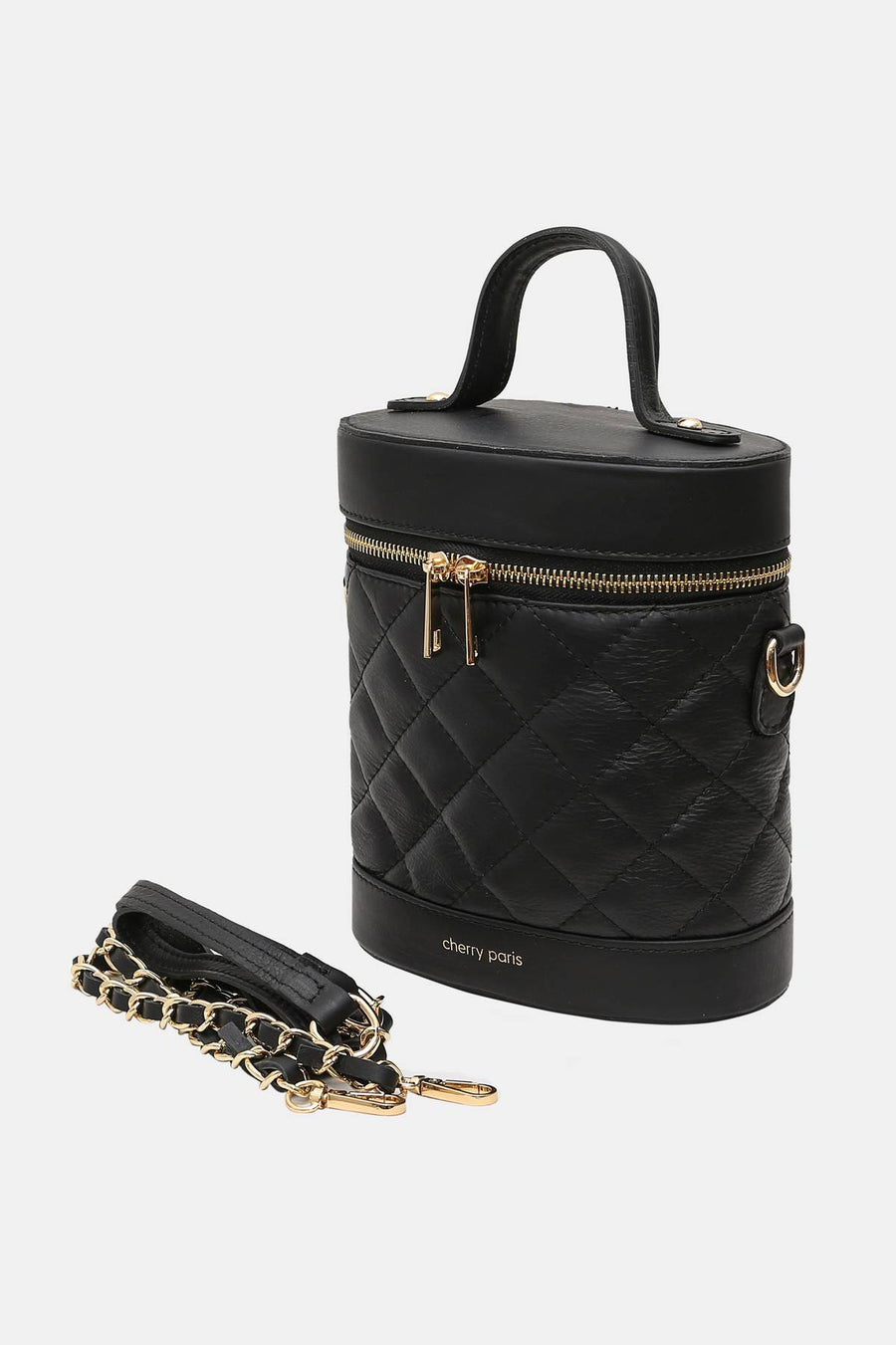 Sac à main cuir Clémence - Noir