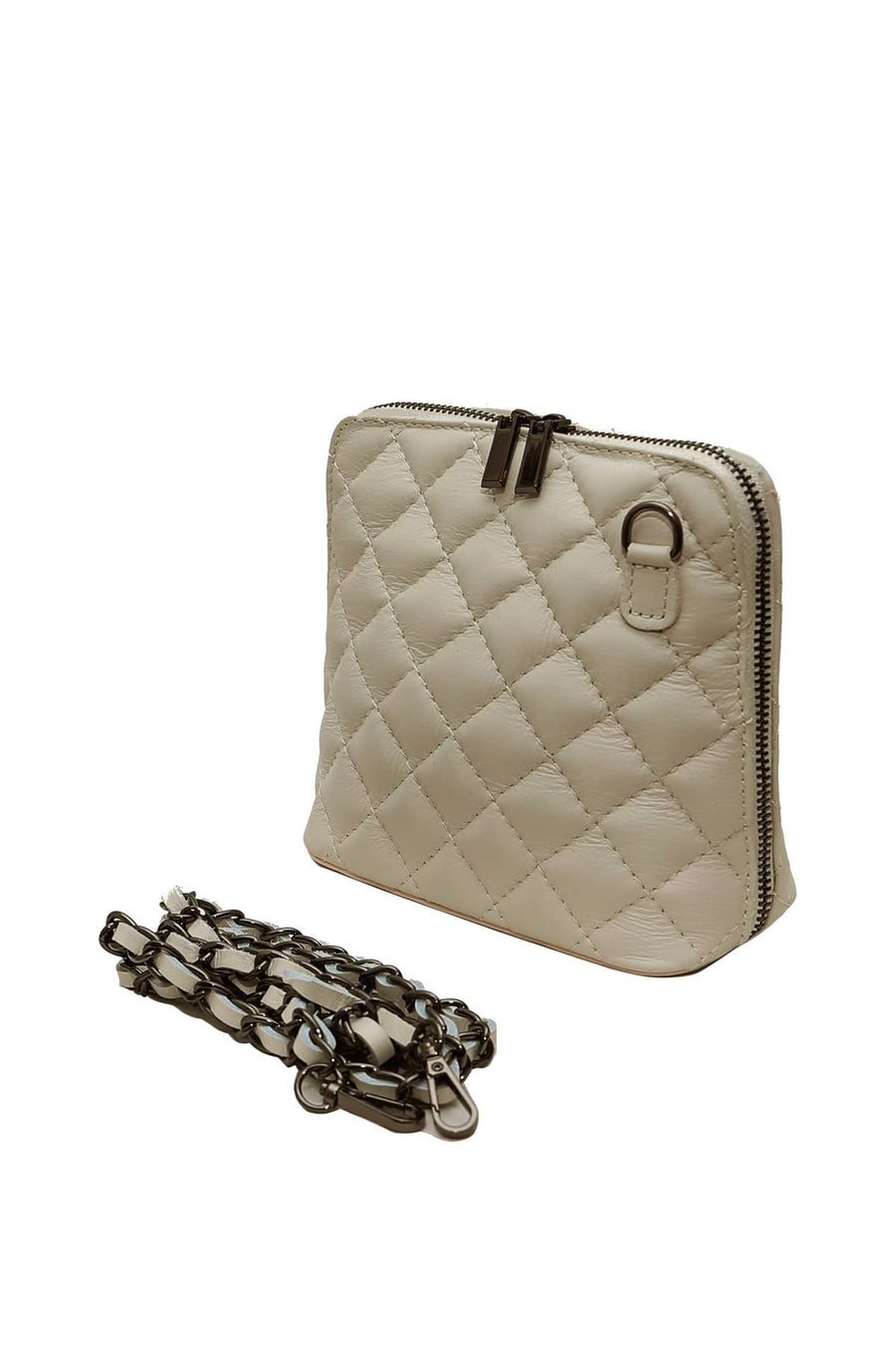 Sac bandoulière cuir Cindy - Beige