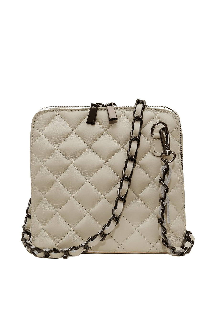 Sac bandoulière cuir Cindy - Beige