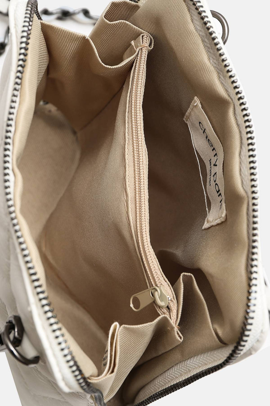 Sac bandoulière cuir Cindy - Beige