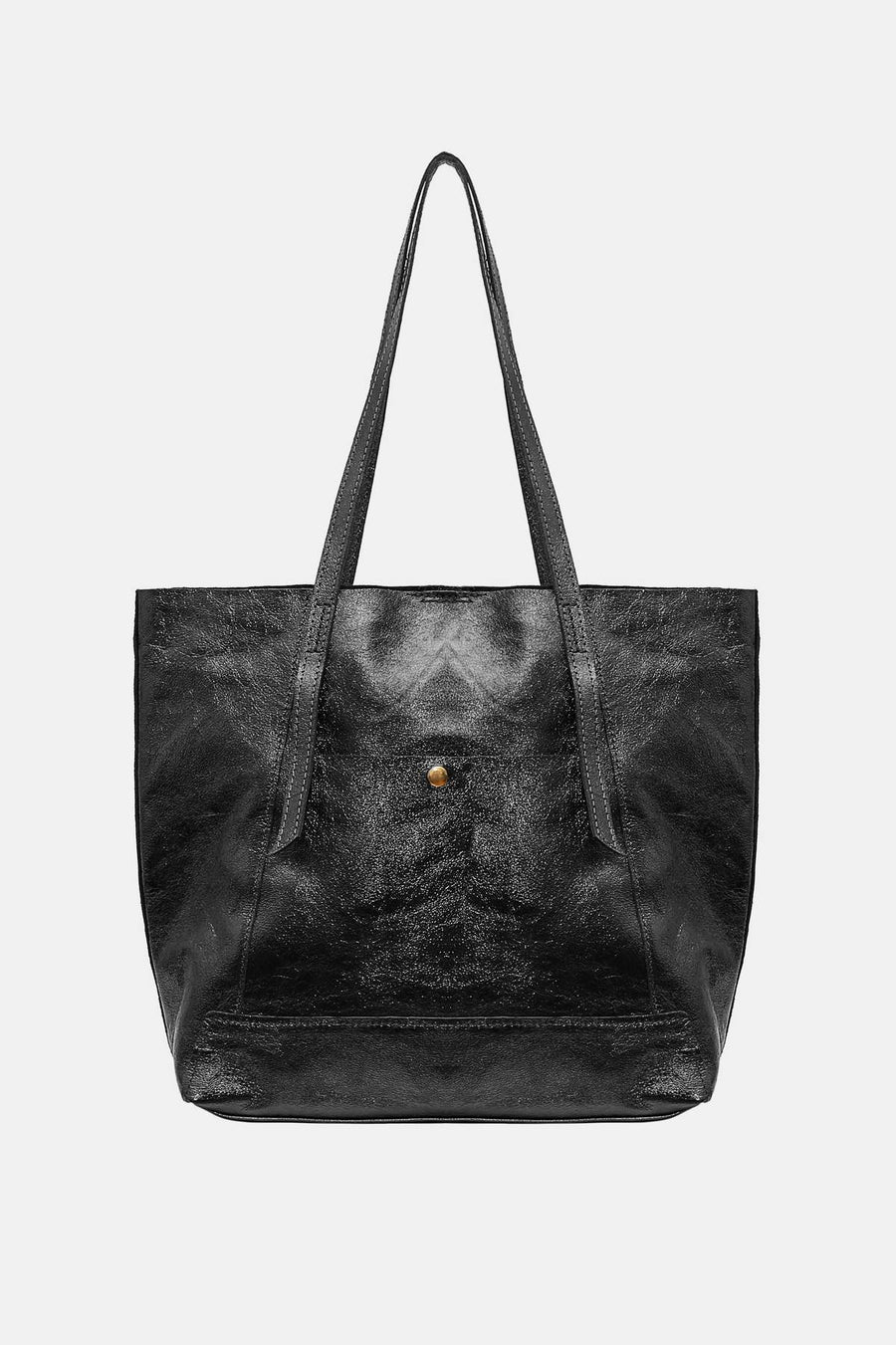 Sac cabas Nesrine métal - Noir métal