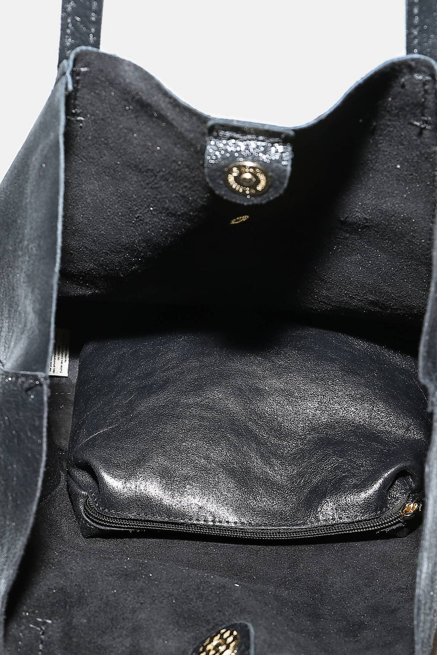 Sac cabas Nesrine métal - Noir métal