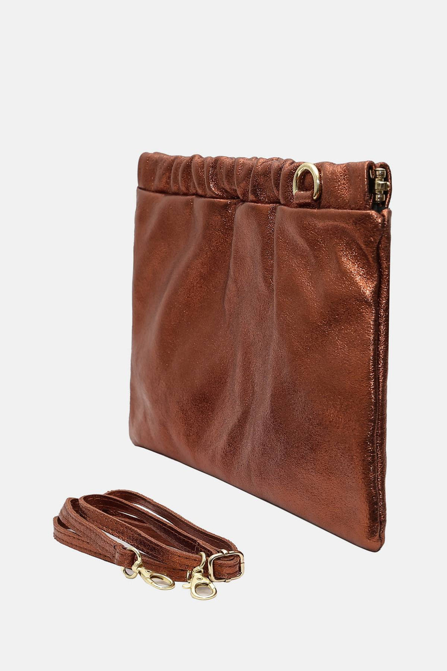 Sac pochette Jinane métal - Bronze