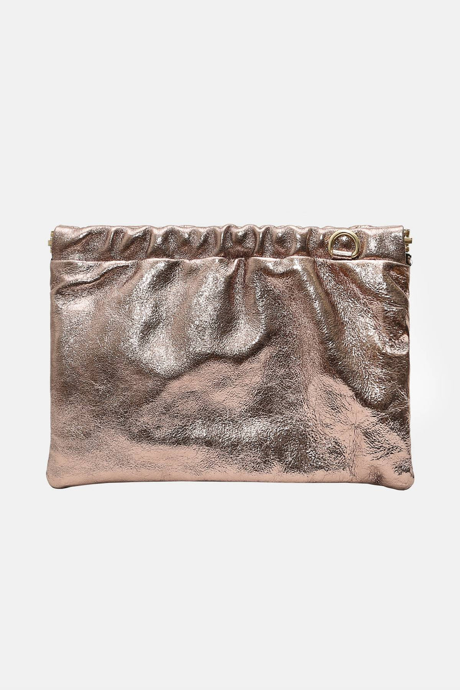 Sac pochette JINANE METAL - Etain