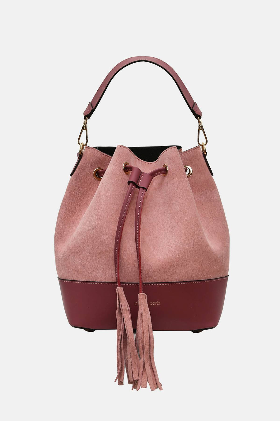 SAC BOURSE EN CROUTE DE CUIR SOLINE 7 COLORIS
