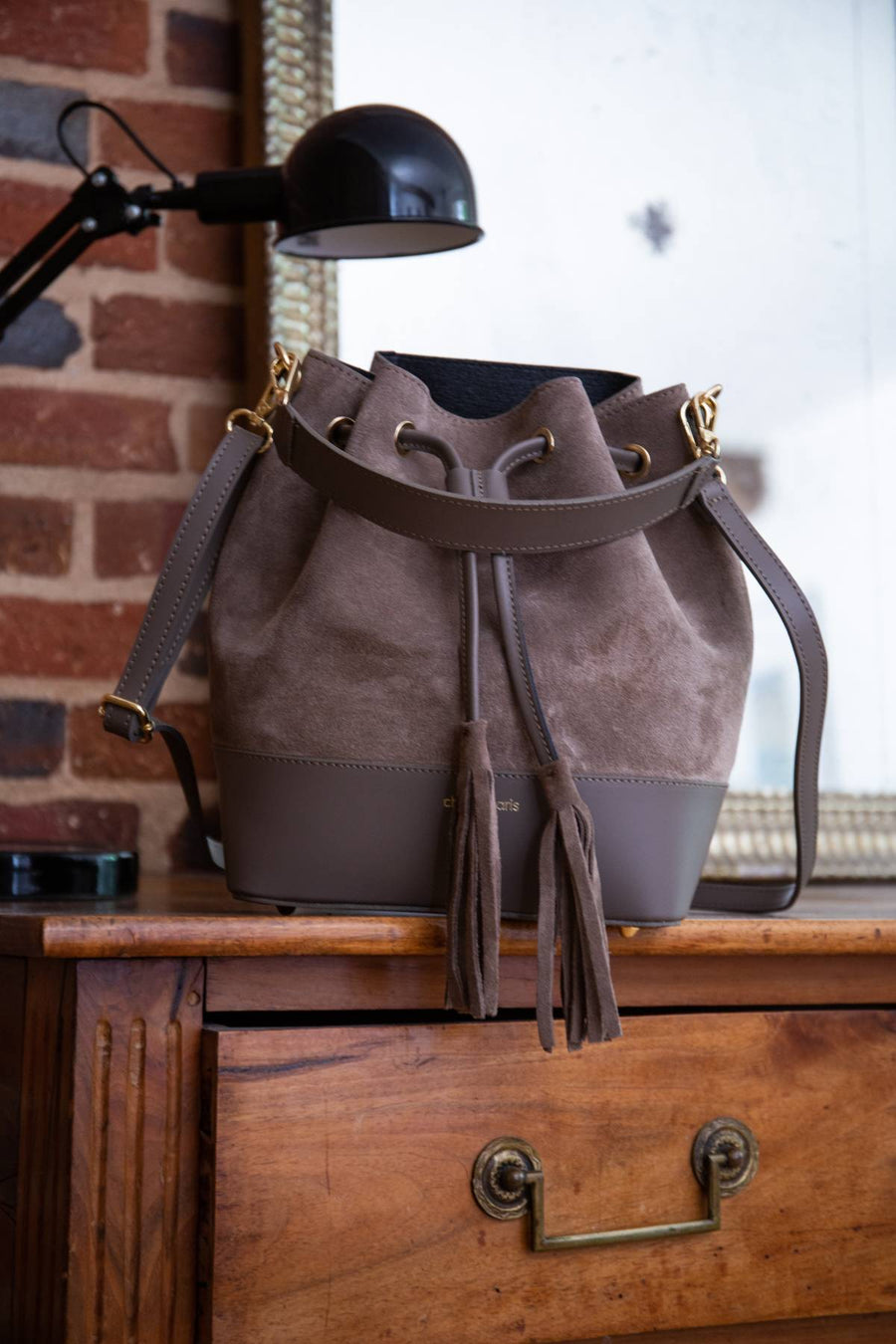 Sac bourse Mini Soline - Taupe