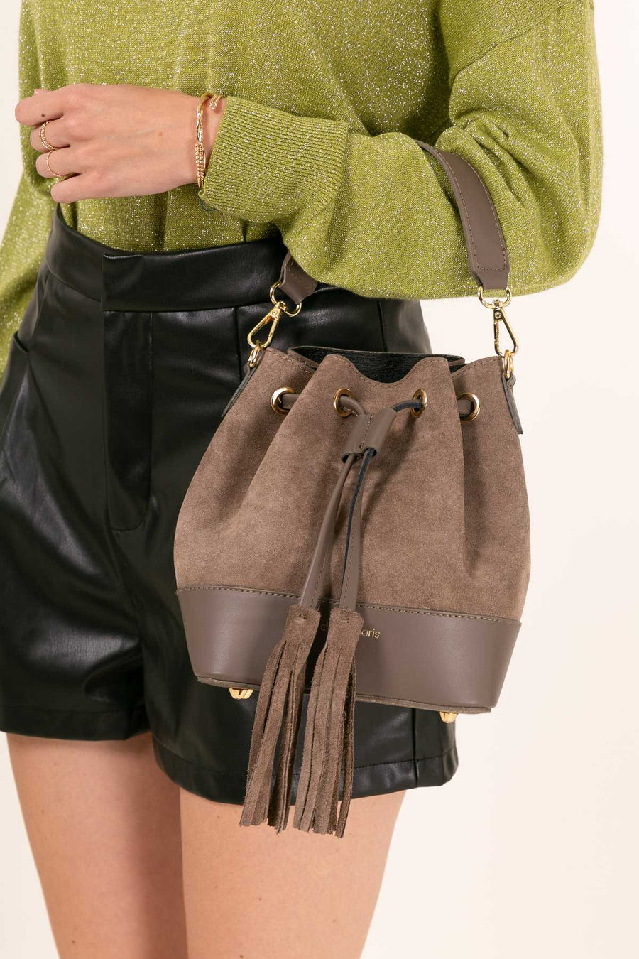 Sac bourse Mini Soline - Taupe