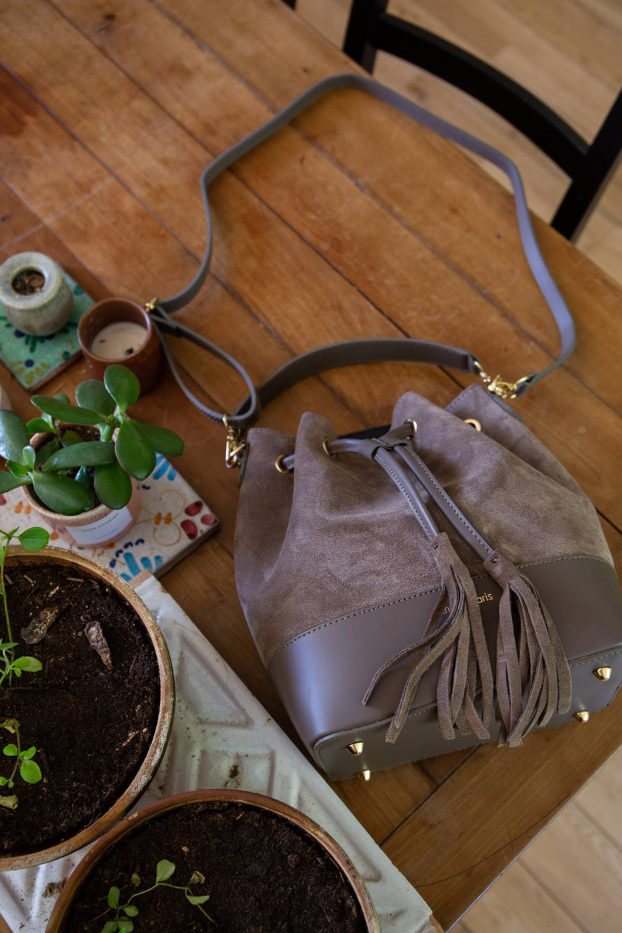 Sac bourse Mini Soline - Taupe
