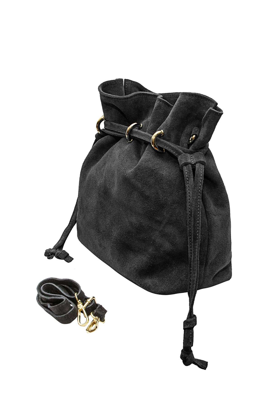 Sac bourse Keyla suède - Noir