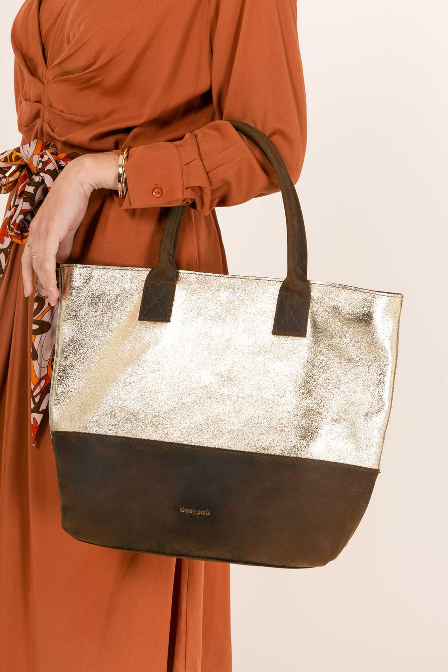 Sac cabas CORALIE- Doré