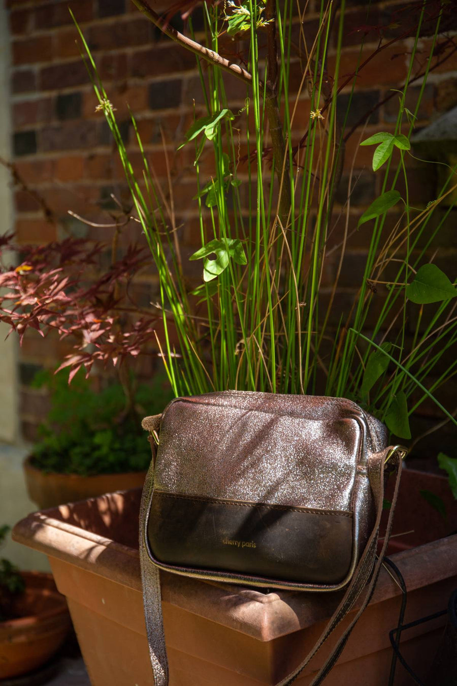 Sac bandoulière Adelaide - Etain