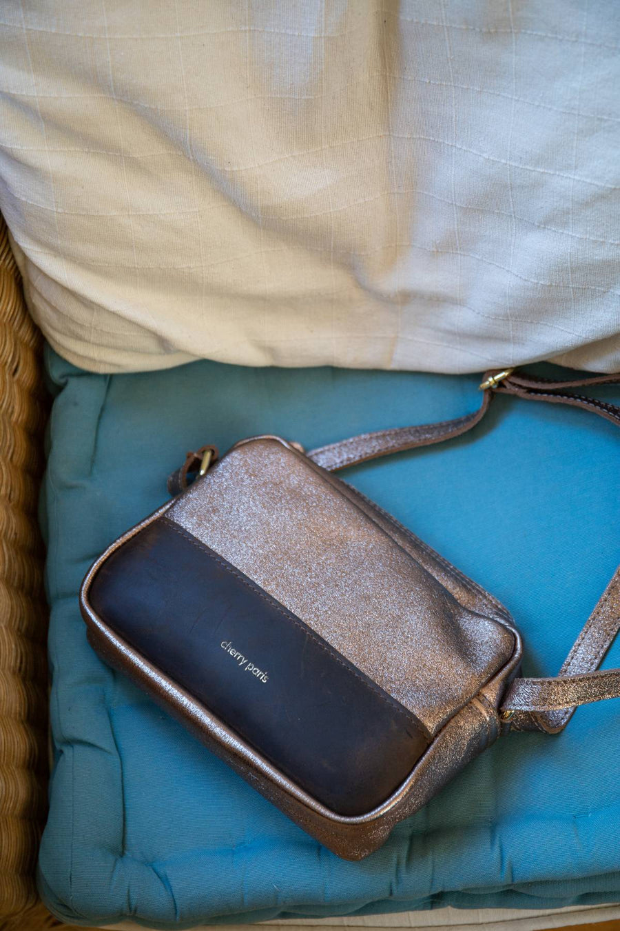 Sac bandoulière Adelaide - Etain