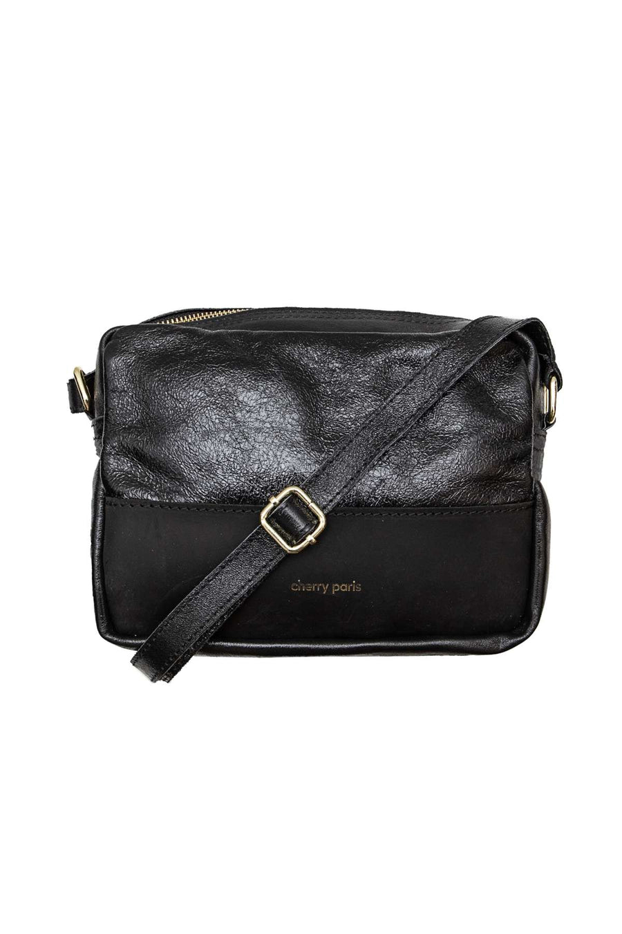 Sac bandoulière Adelaide - Noir métal