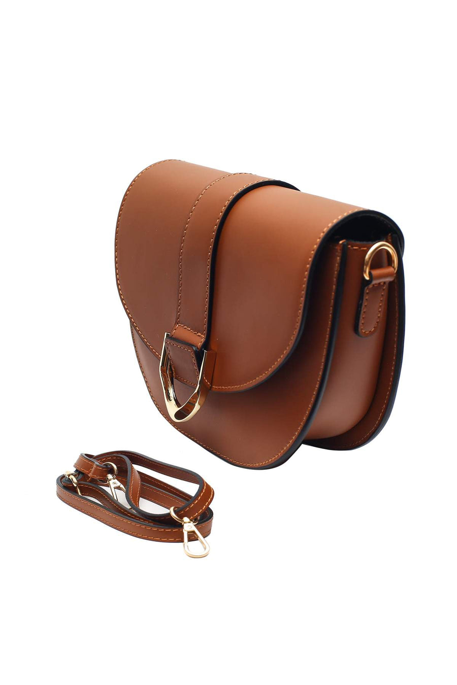 Sac bandoulière Augustine - Camel