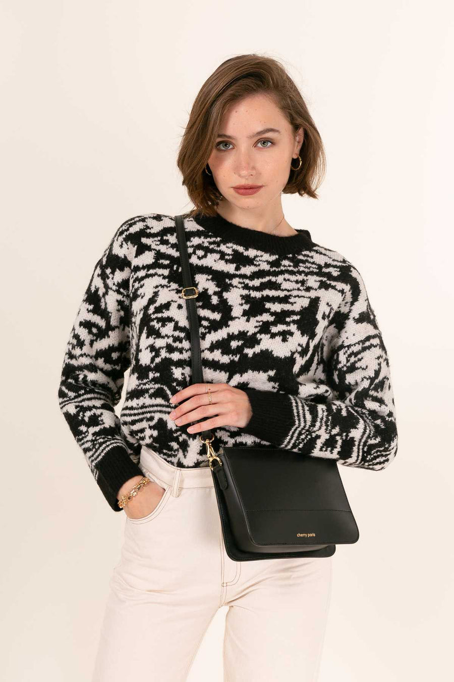 Sac bandoulière TIFFANY - Noir