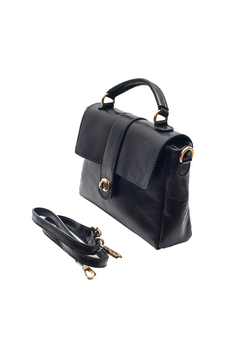 Sac à main cartable CECILIA - Noir