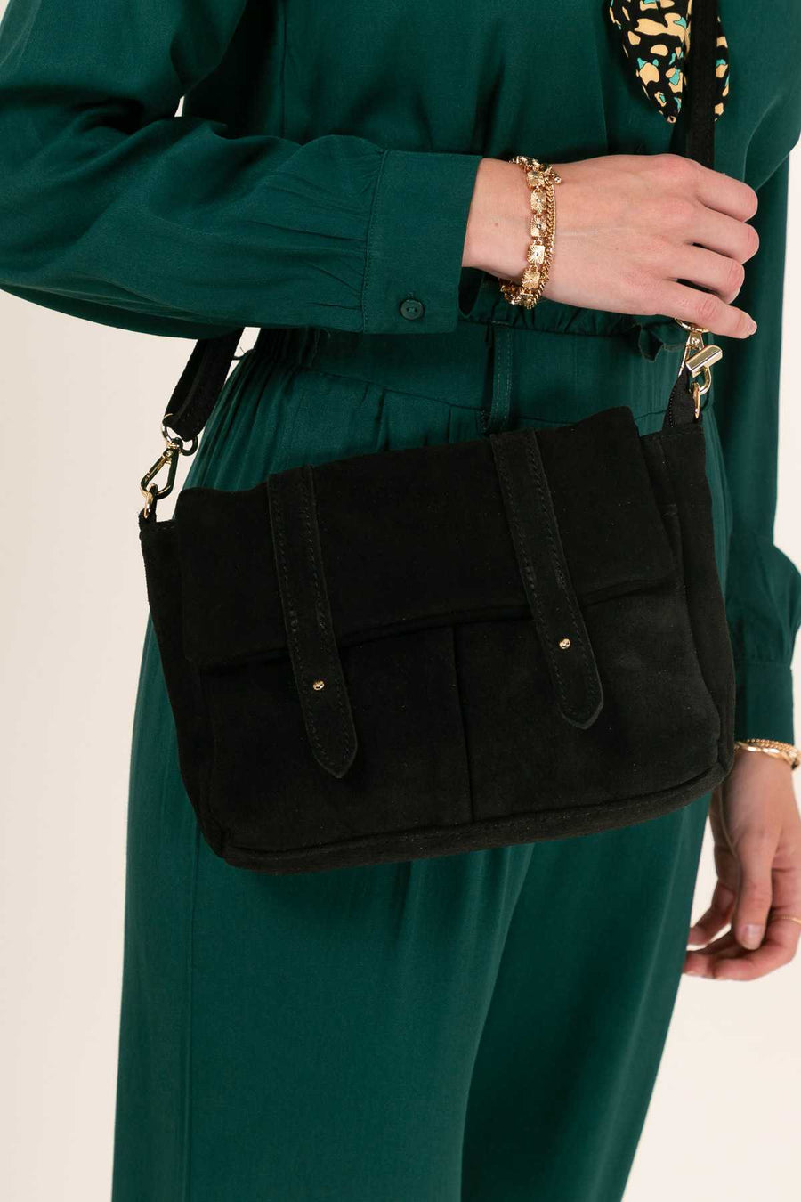 Sac besace Angela - Noir