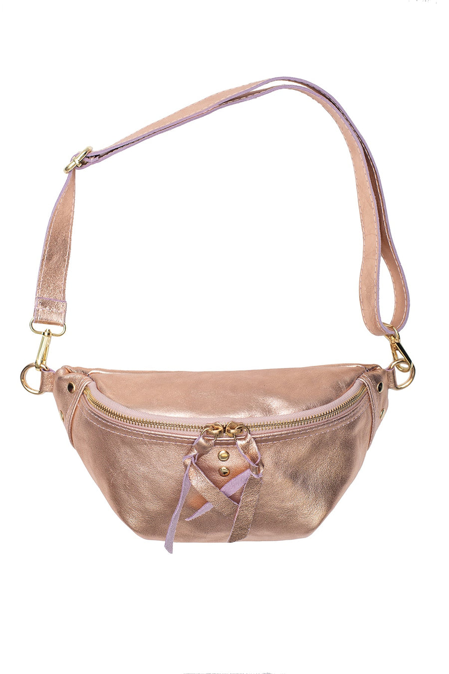 Sac Banane NELLY METAL - Rose métal