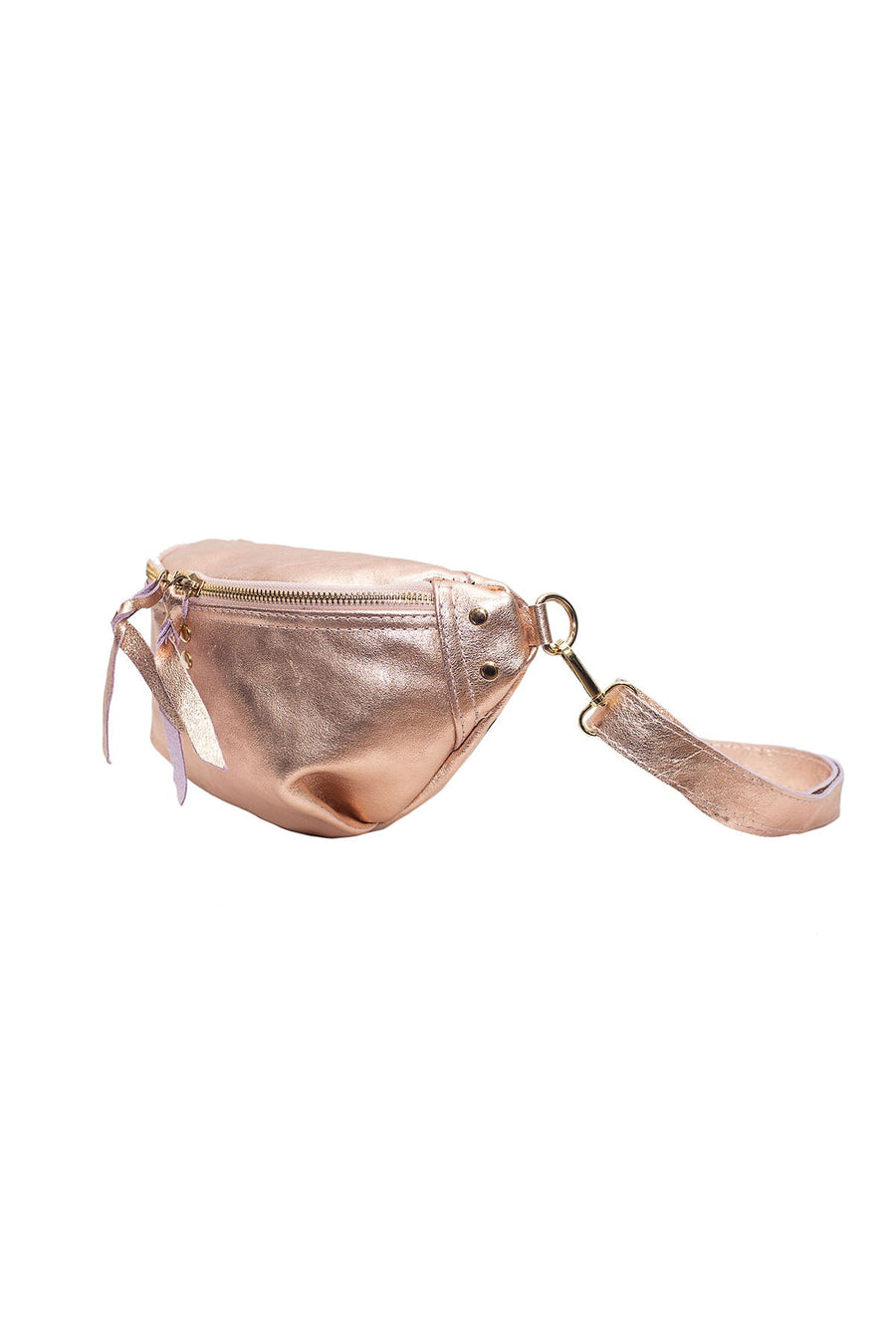 Sac Banane NELLY METAL - Rose métal