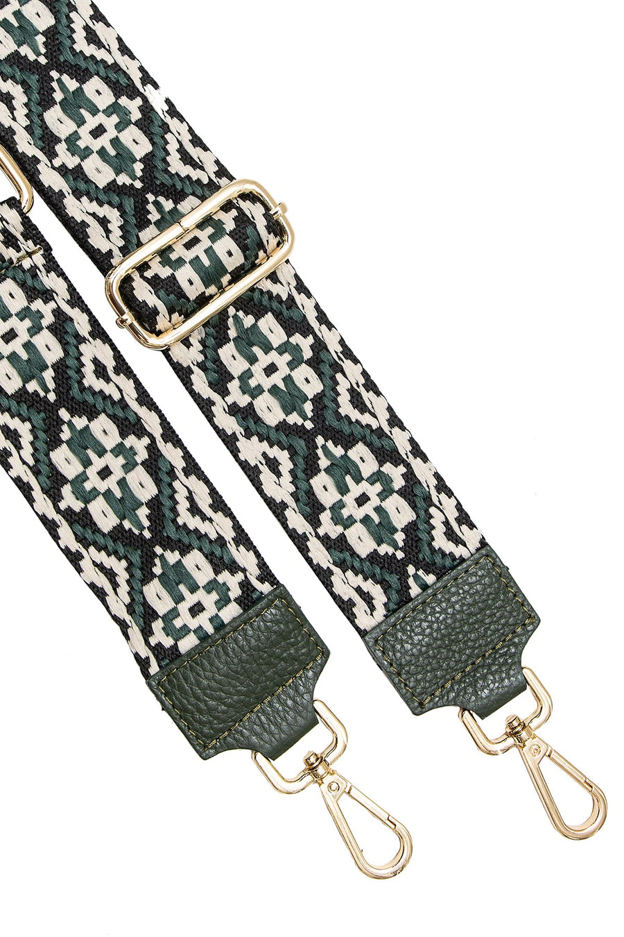 Sangle sac CLOTHILDE - Noir vert