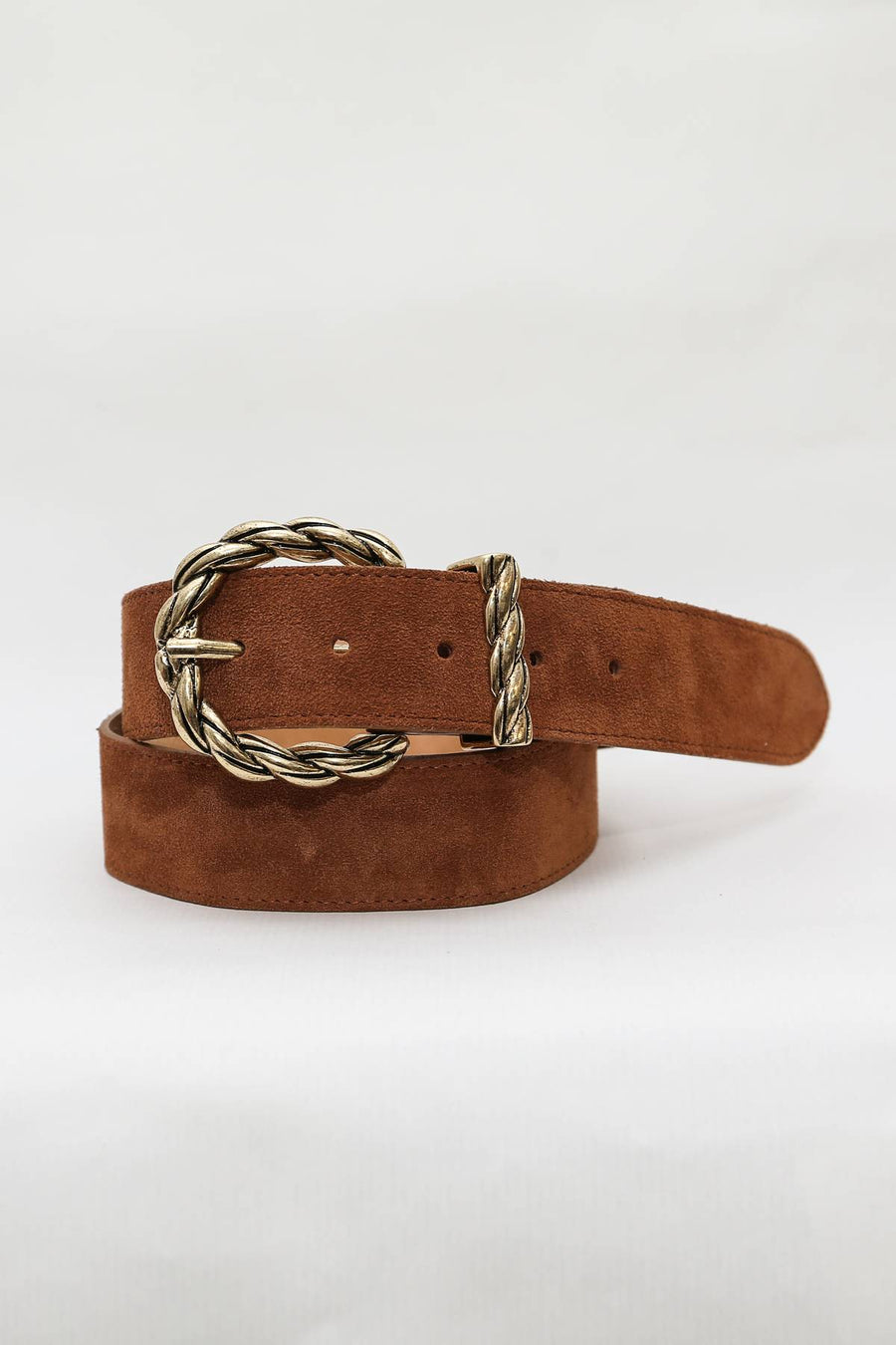 CEINTURE FLAVIE EN CROUTE DE CUIR 4 COLORIS