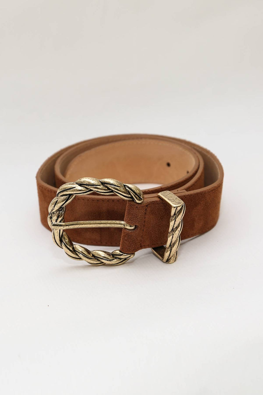 CEINTURE FLAVIE EN CROUTE DE CUIR 4 COLORIS